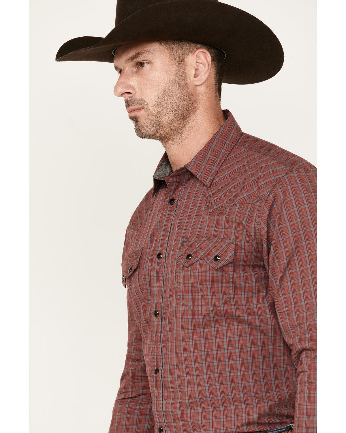 Men's Fire Mountain Long Sleeve Plaid Print Snap Western Sh | Cody James Clothing|Sale