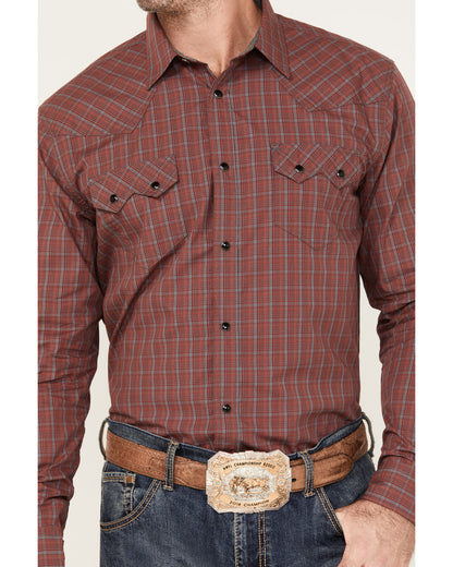 Men's Fire Mountain Long Sleeve Plaid Print Snap Western Sh | Cody James Clothing|Sale