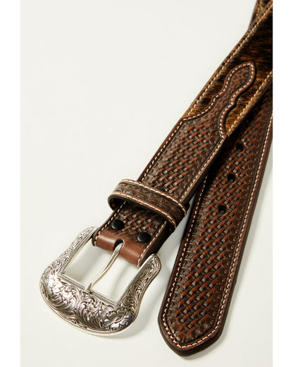 Men's Hair-On Concho Leather Belt | Cody James Accessories