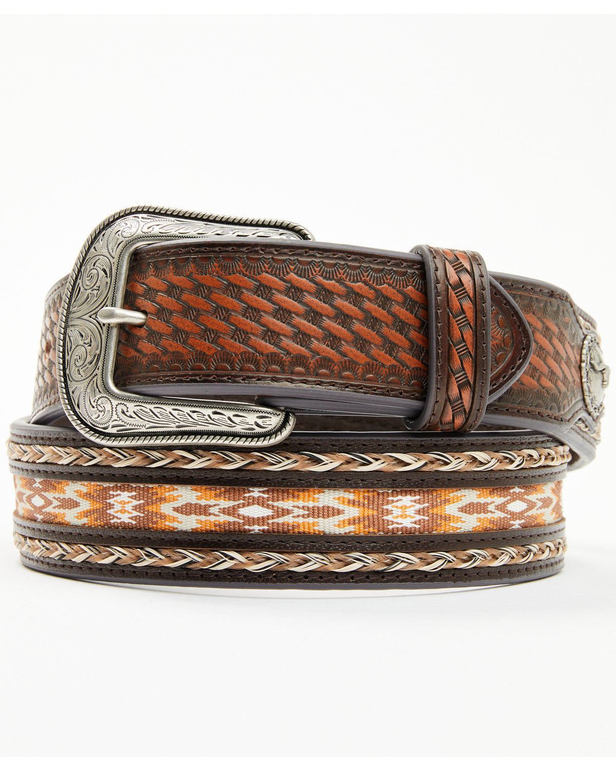 Men's Atwood Southwestern Inlay Belt | Cody James Accessories