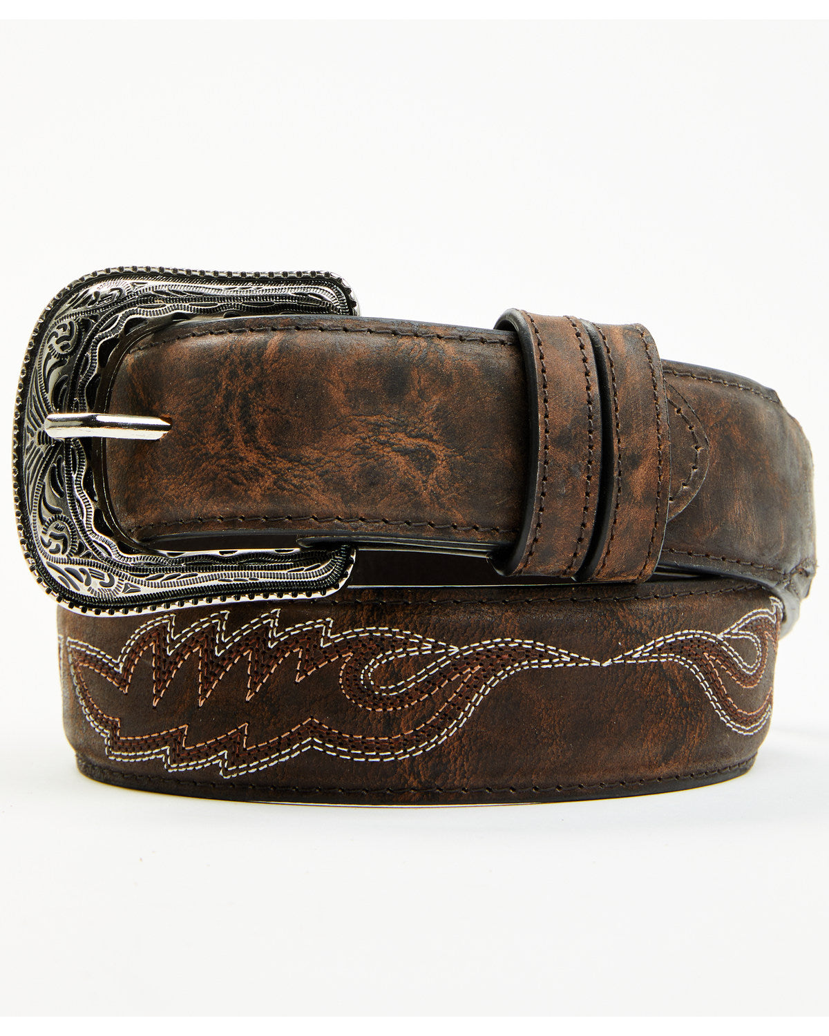 Men's Brooks Stitched Leather Belt | Cody James Accessories