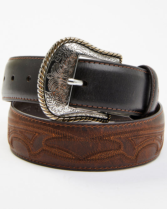 Men's Two-Toned Concho Accent Belt | Cody James Accessories