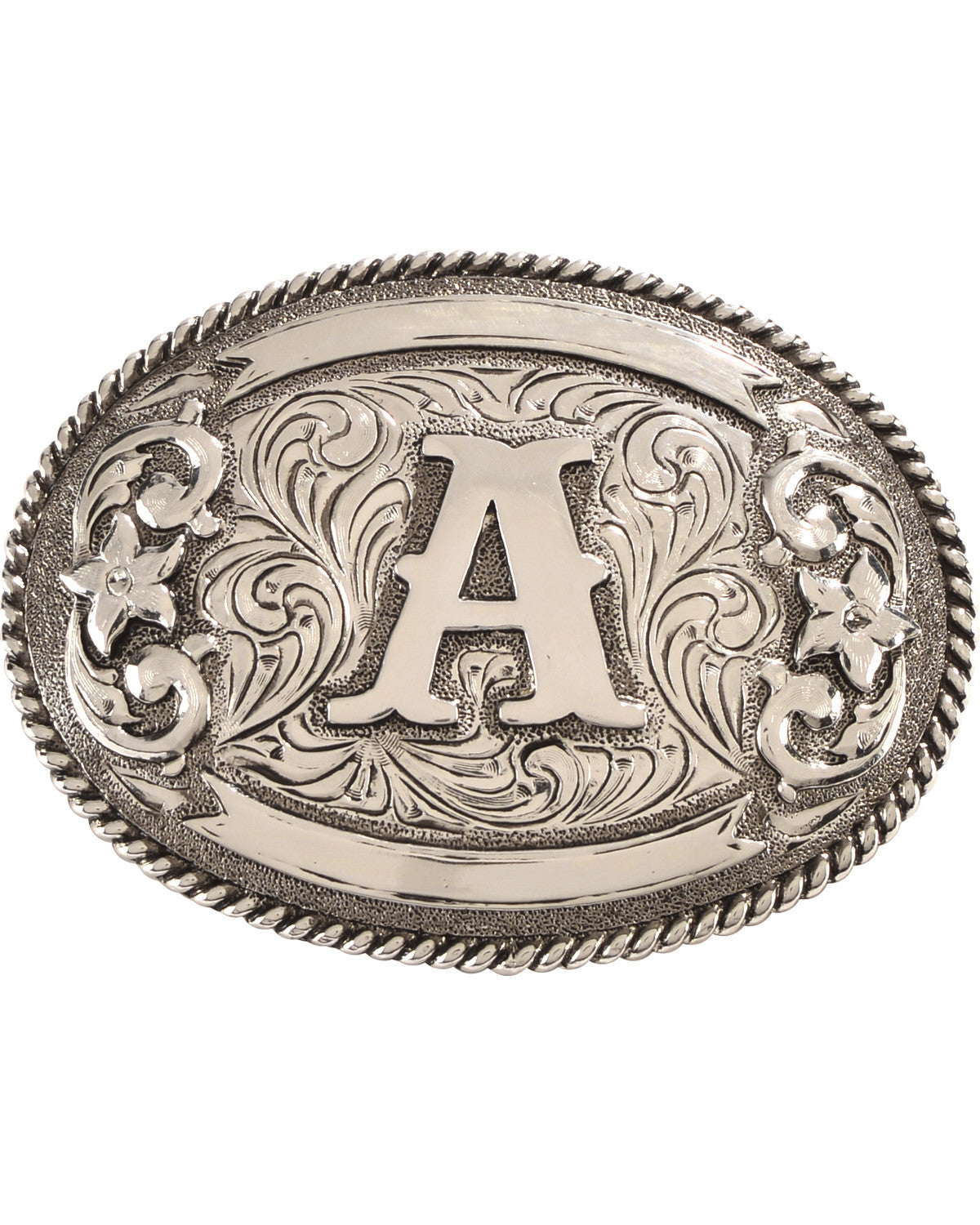 Oval Letter A Initial Belt Buckle | Cody James Accessories