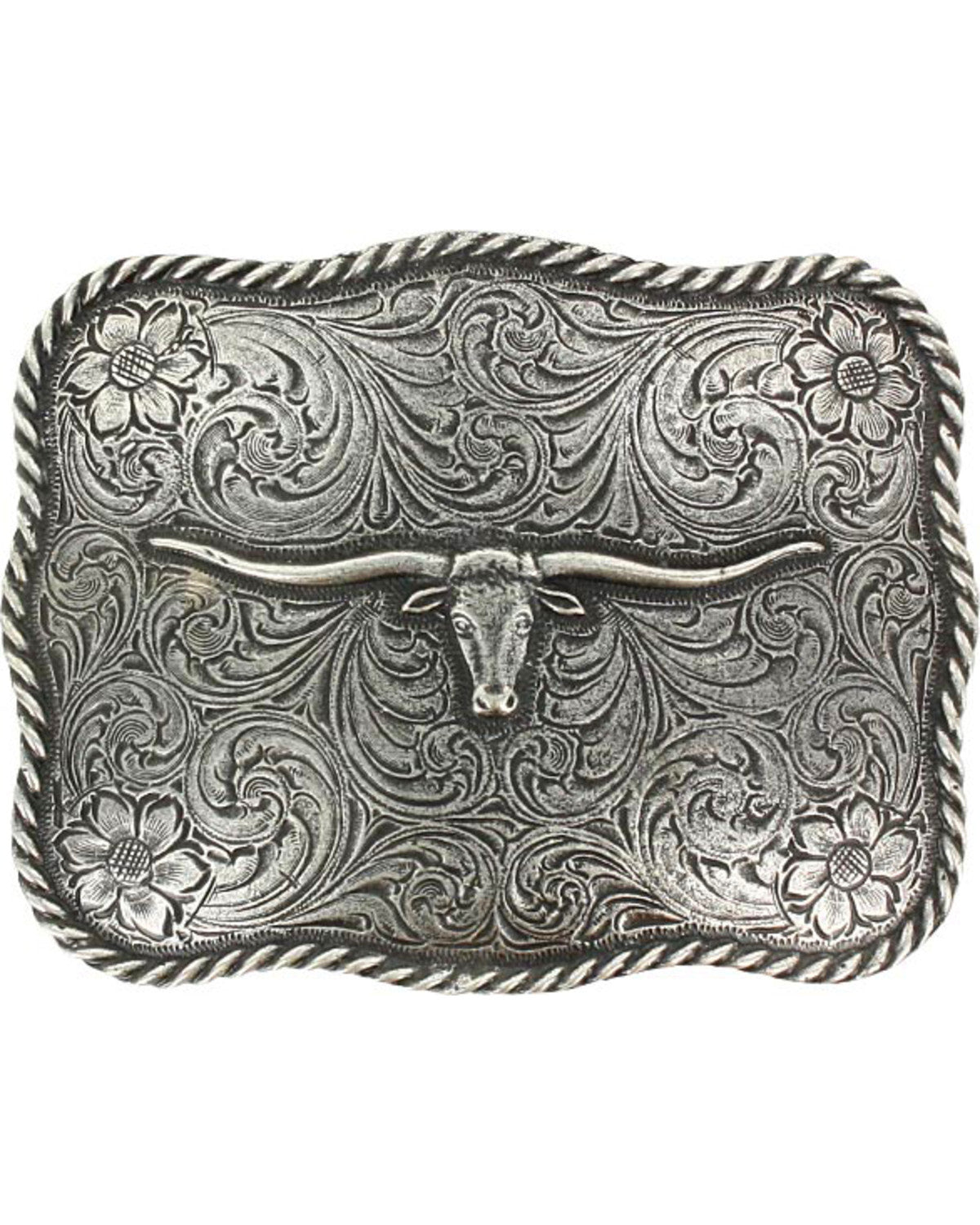 Texas Longhorn Belt Buckle | Cody James Accessories
