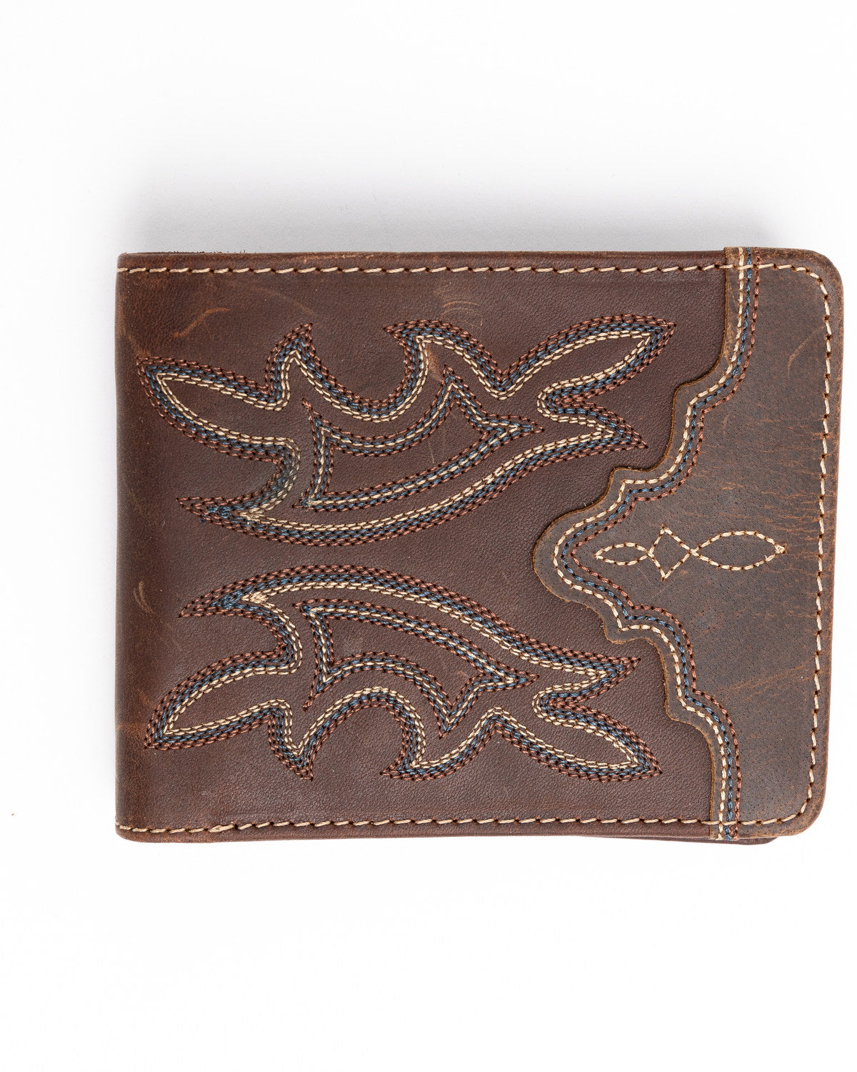 Men's Stitched Bi-Fold Leather Wallet | Cody James Accessories