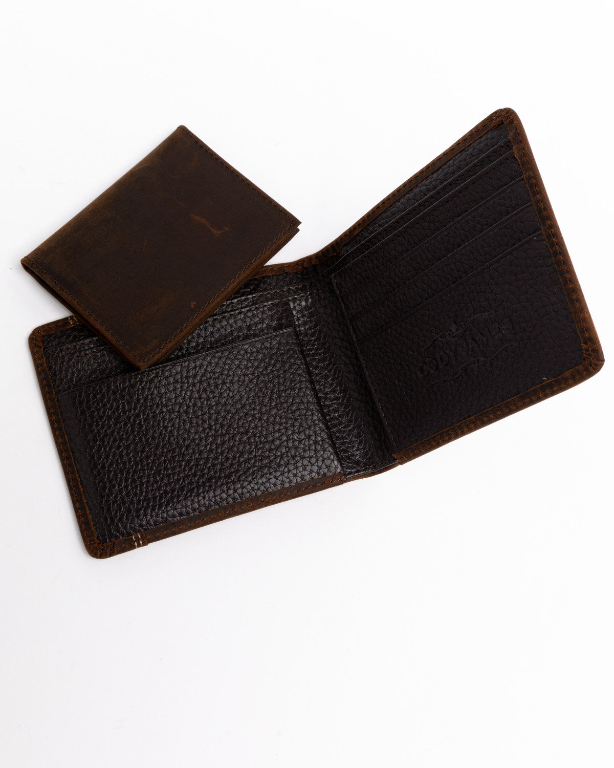Men's Boot Stitch Bi-Fold Leather Wallet | Cody James Accessories