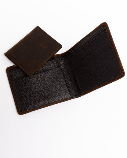 Men's Boot Stitch Bi-Fold Leather Wallet | Cody James Accessories