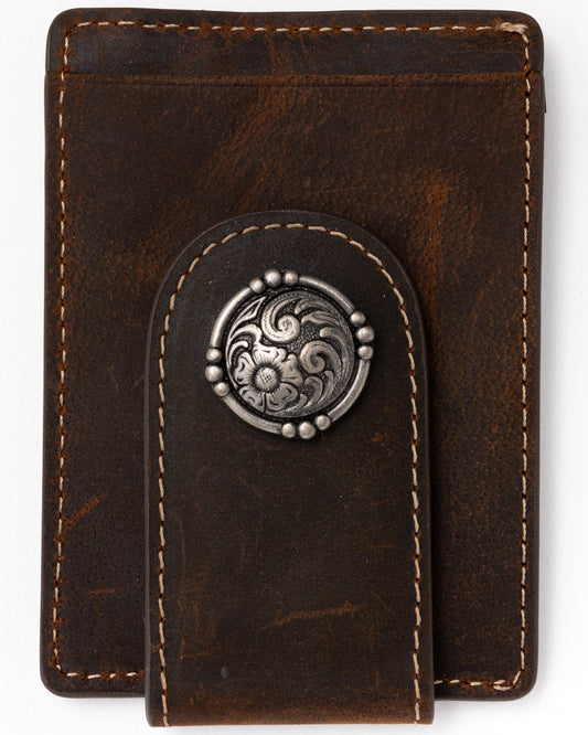 Men's Boot Stitch Money Clip Leather Wallet | Cody James Accessories