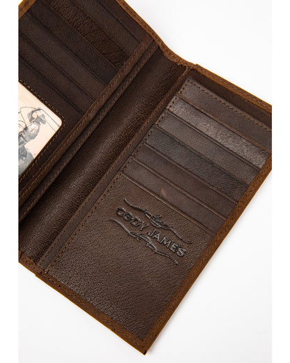 Men's Americana Leather Checkbook Wallet | Cody James Accessories
