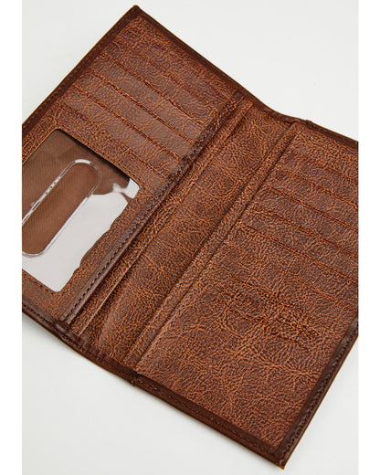 Men's Hutton Basket Weave Tooled Hair-On Bifold Rodeo Walle | Cody James Accessories