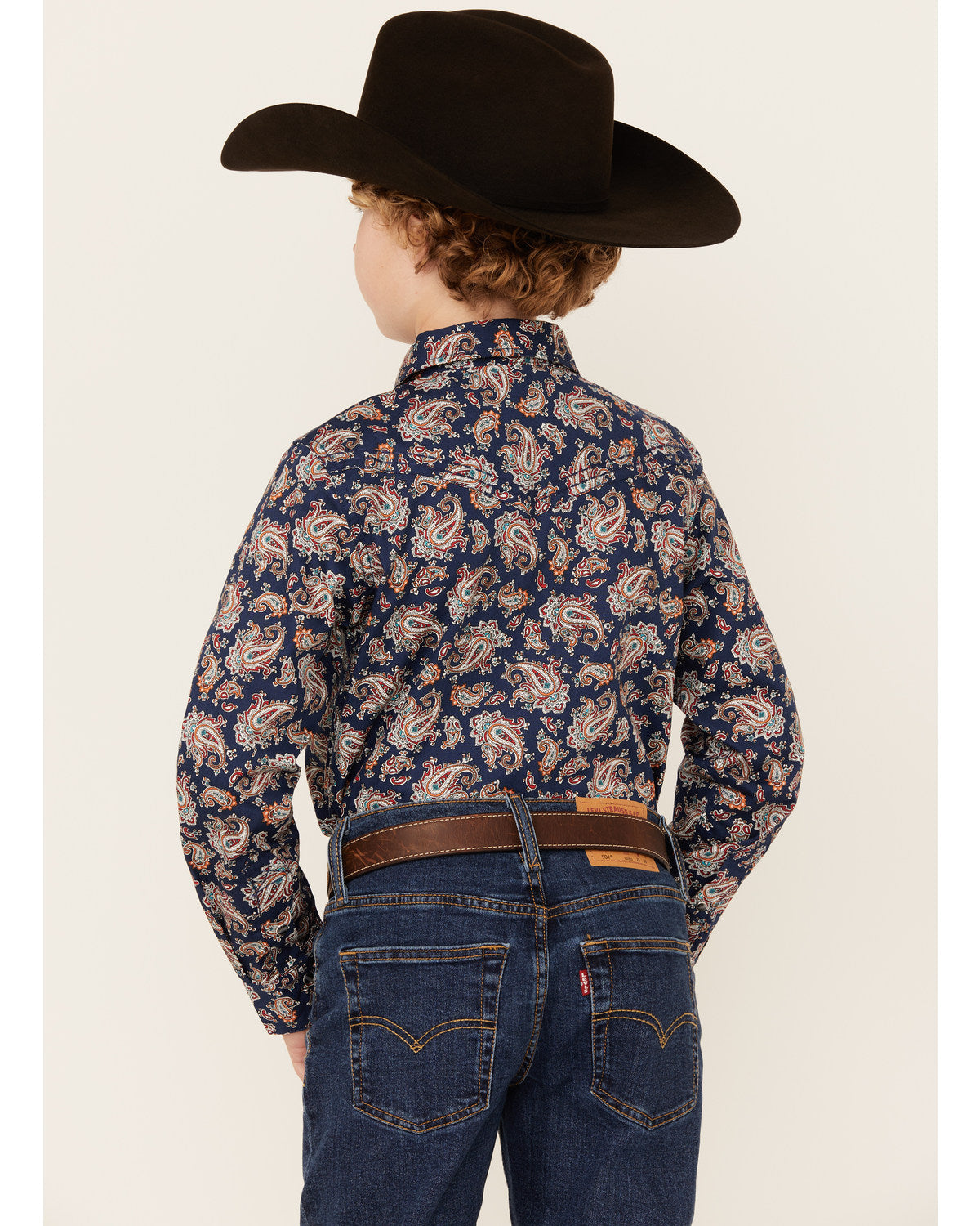 Boys' Grand Finale Paisley Print Long Sleeve Snap Western S | Cody James Boys|Sale|Clothing