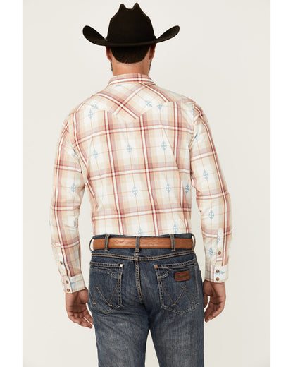 Men's Samba Plaid Print Long Sleeve Snap Western Shirt | Cody James Clothing
