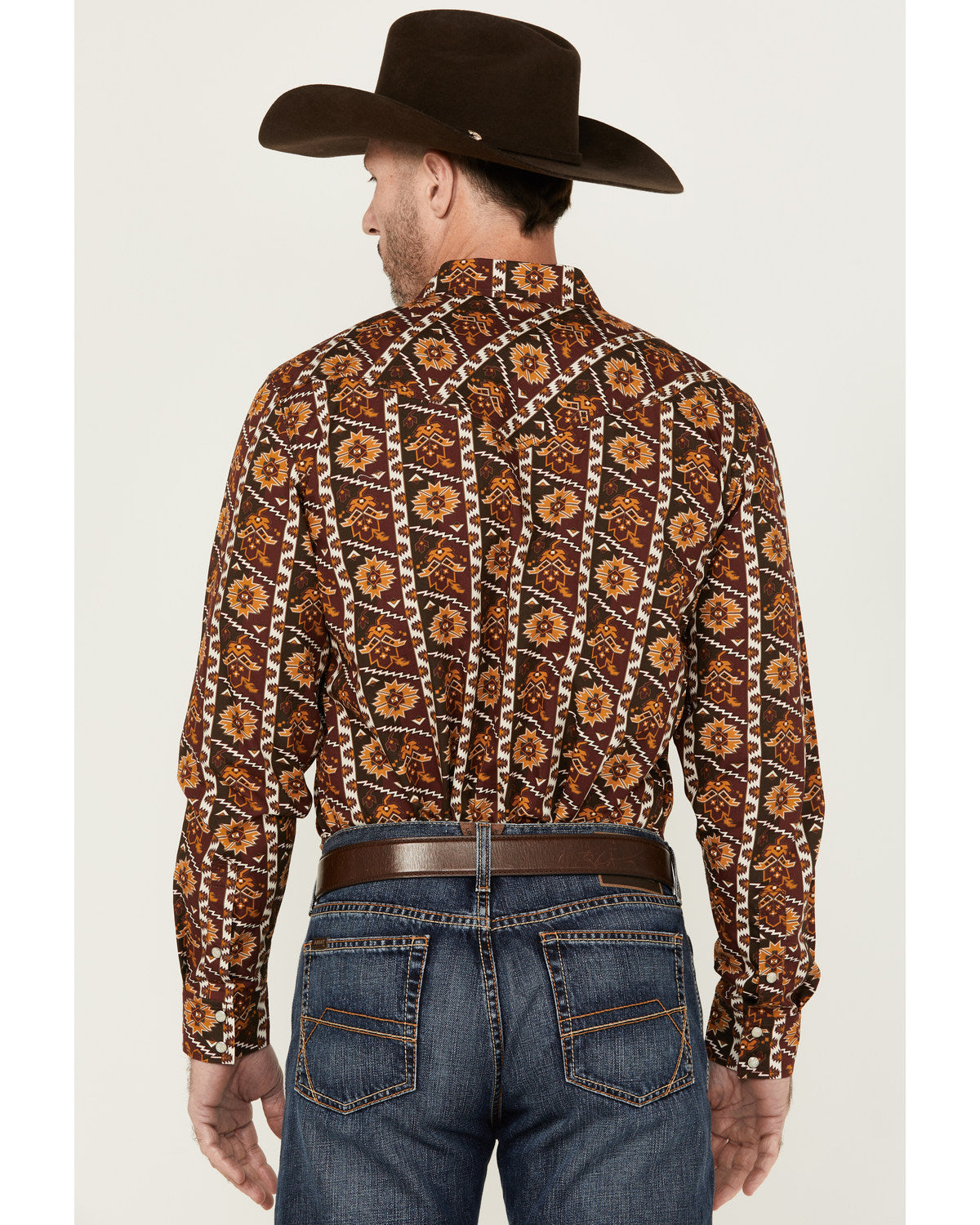 Men's Row Boat Southwestern Print Long Sleeve Snap Western | Cody James Clothing|Sale