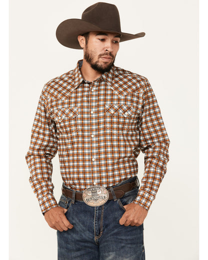 Men's Reverent Plaid Print Long Sleeve Snap Western Shirt | Cody James Clothing|Sale