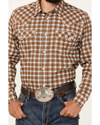 Men's Reverent Plaid Print Long Sleeve Snap Western Shirt | Cody James Clothing|Sale