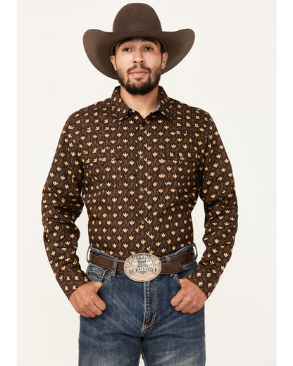 Men's Reign In Striped Print Long Sleeve Snap Western Shirt | Cody James Clothing|Sale