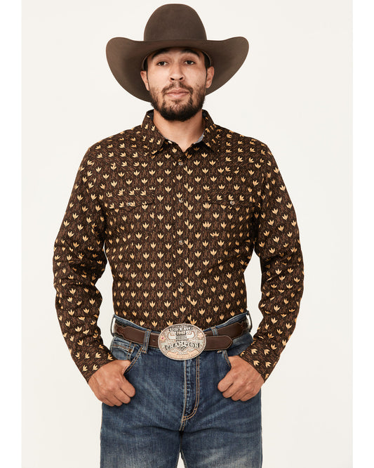 Men's Reign In Striped Print Long Sleeve Snap Western Shirt | Cody James Clothing|Sale