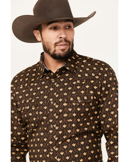 Men's Reign In Striped Print Long Sleeve Snap Western Shirt | Cody James Clothing|Sale