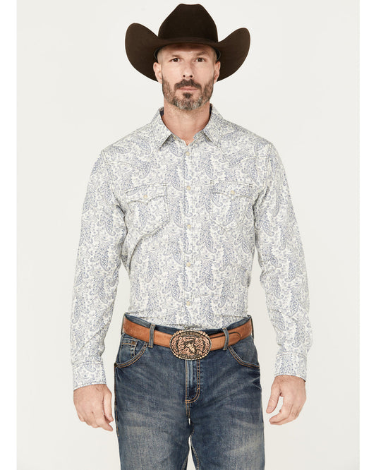 Men's Dagget Paisley Print Long Sleeve Snap Western Shirt - | Cody James Clothing|Sale