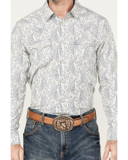Men's Dagget Paisley Print Long Sleeve Snap Western Shirt - | Cody James Clothing|Sale