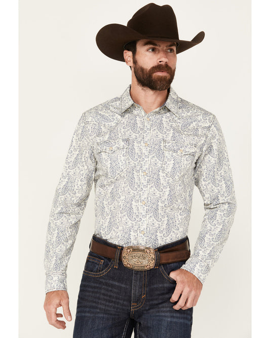 Men's Dagget Paisley Print Long Sleeve Snap Western Shirt - | Cody James Clothing|Sale