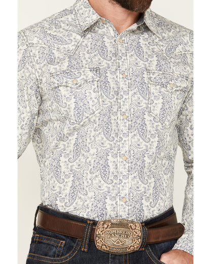Men's Dagget Paisley Print Long Sleeve Snap Western Shirt - | Cody James Clothing|Sale