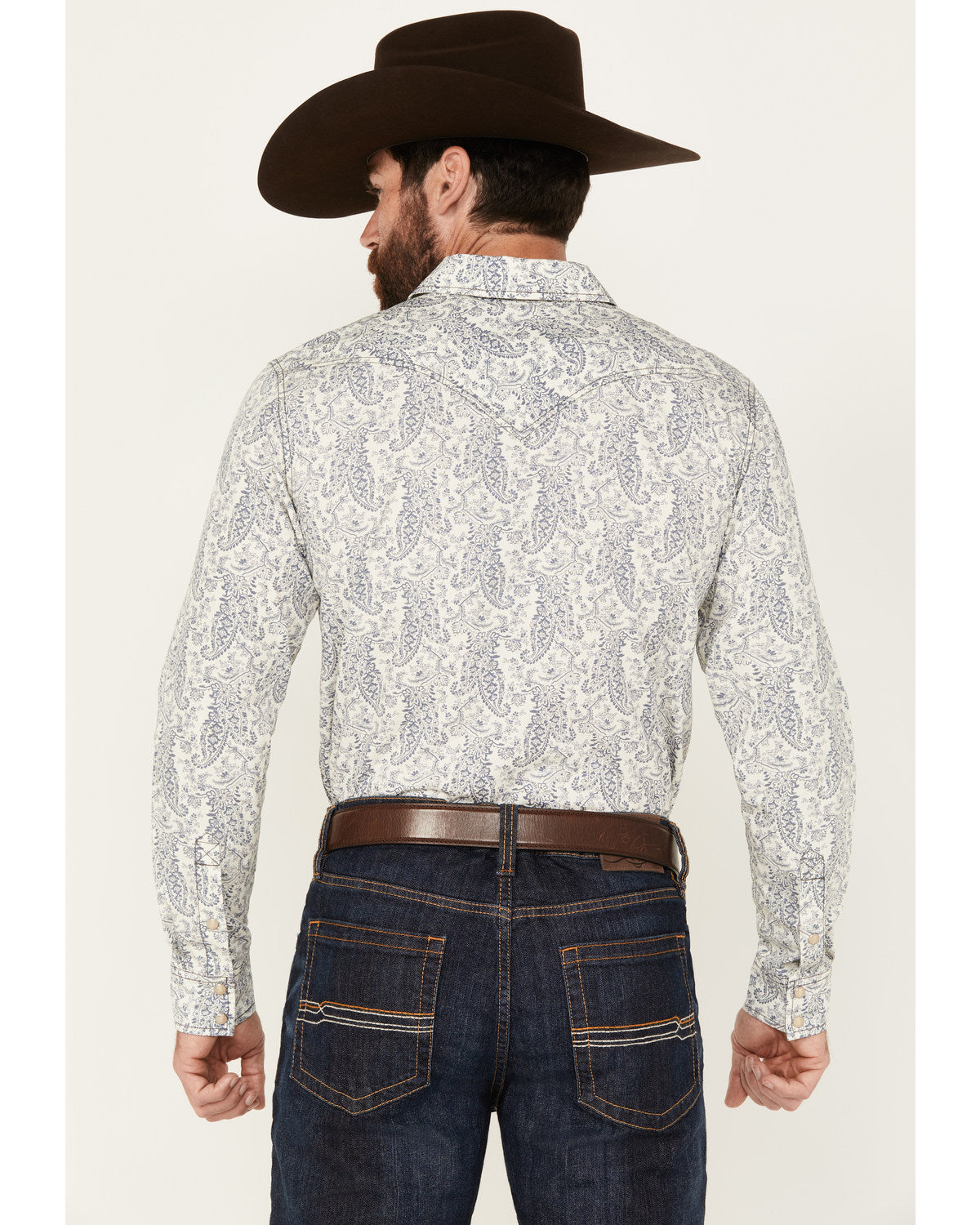 Men's Dagget Paisley Print Long Sleeve Snap Western Shirt - | Cody James Clothing|Sale