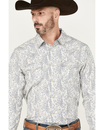 Men's Dagget Paisley Print Long Sleeve Snap Western Shirt | Cody James Clothing|Sale