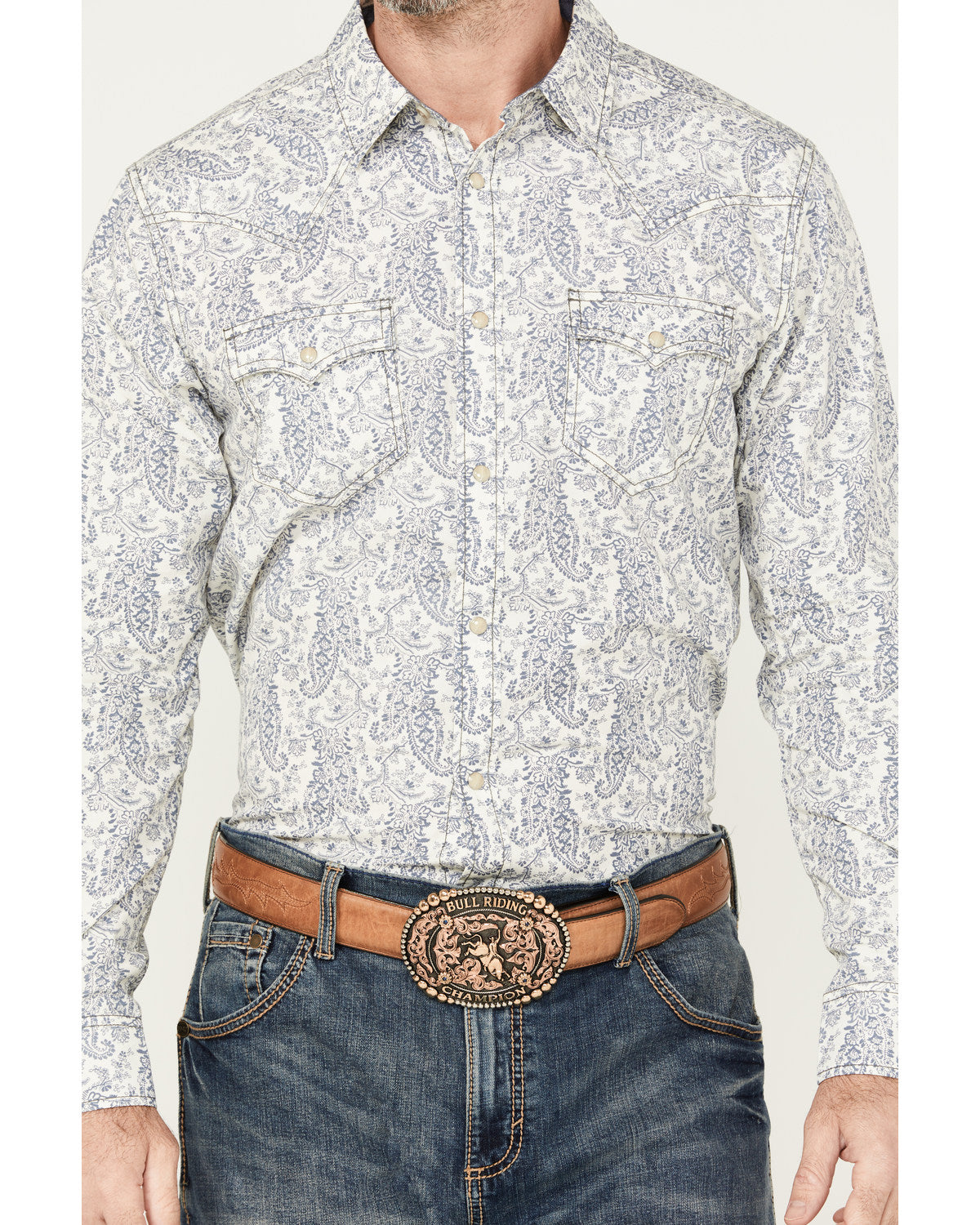 Men's Dagget Paisley Print Long Sleeve Snap Western Shirt | Cody James Clothing|Sale