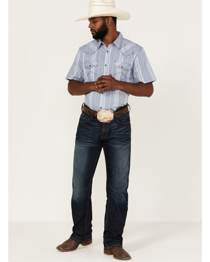 Men's Springs Vertical Stripe Short Sleeve Snap Western Shi | Cody James Clothing|Sale