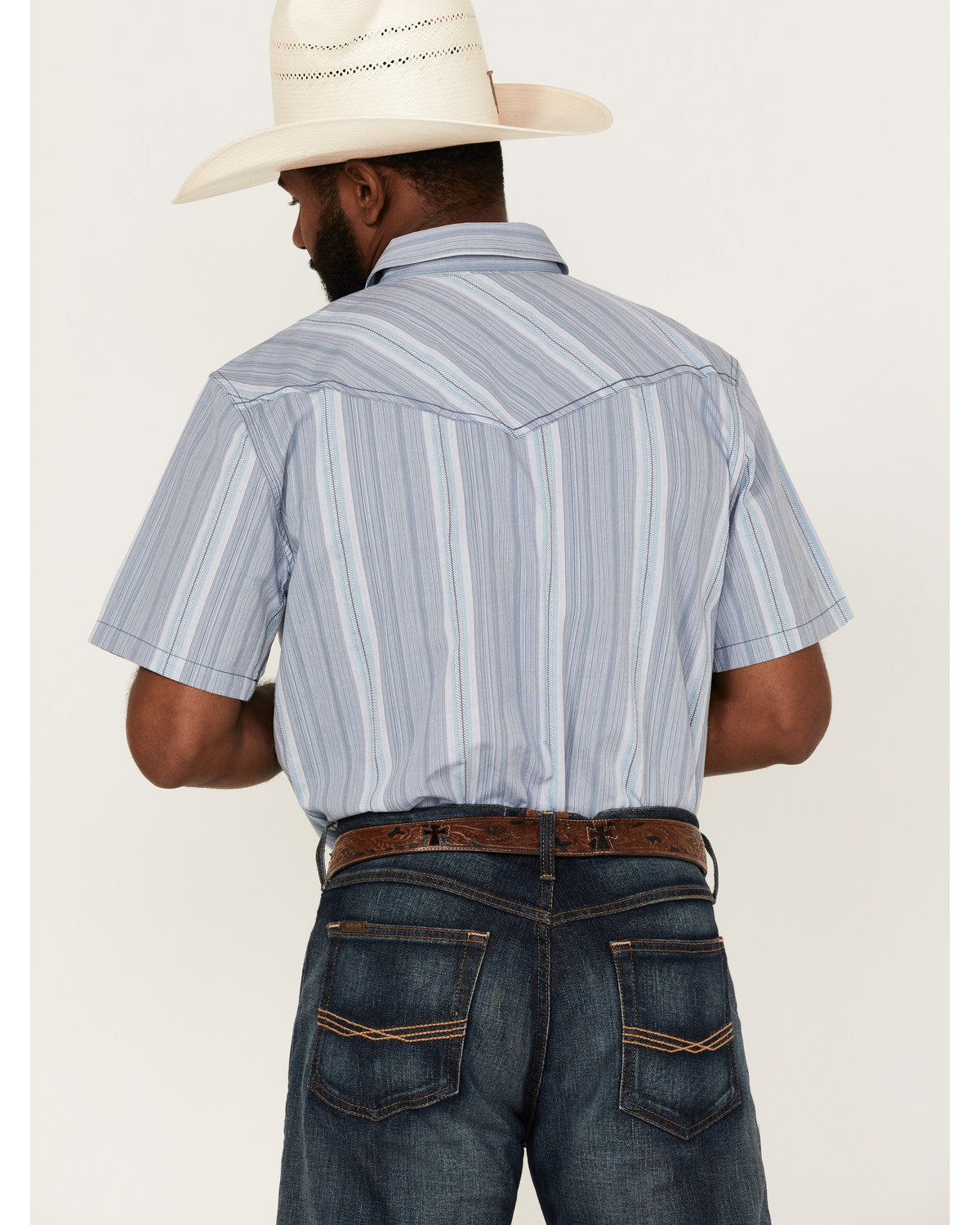 Men's Springs Vertical Stripe Short Sleeve Snap Western Shi | Cody James Clothing|Sale