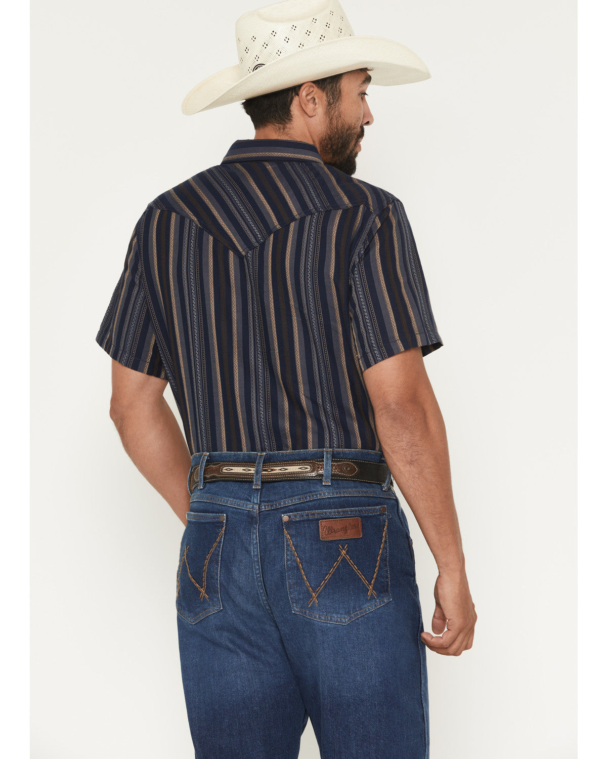 Men's Highland Rim Striped Print Short Sleeve Snap Western | Cody James Clothing|Sale