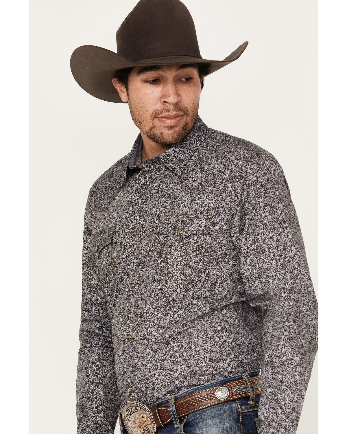 Men's Down Range Medallion Print Long Sleeve Western Snap S | Cody James Clothing|Sale