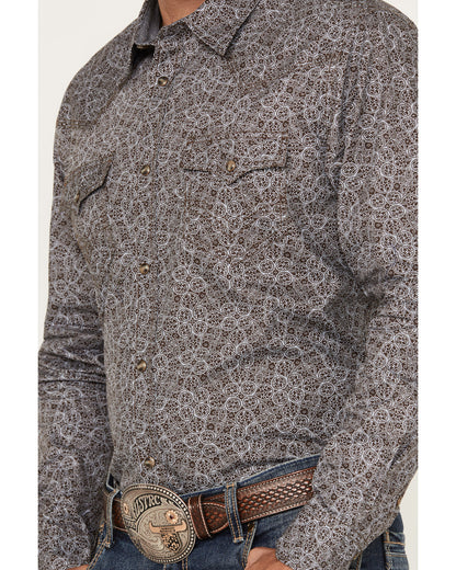 Men's Down Range Medallion Print Long Sleeve Western Snap S | Cody James Clothing|Sale