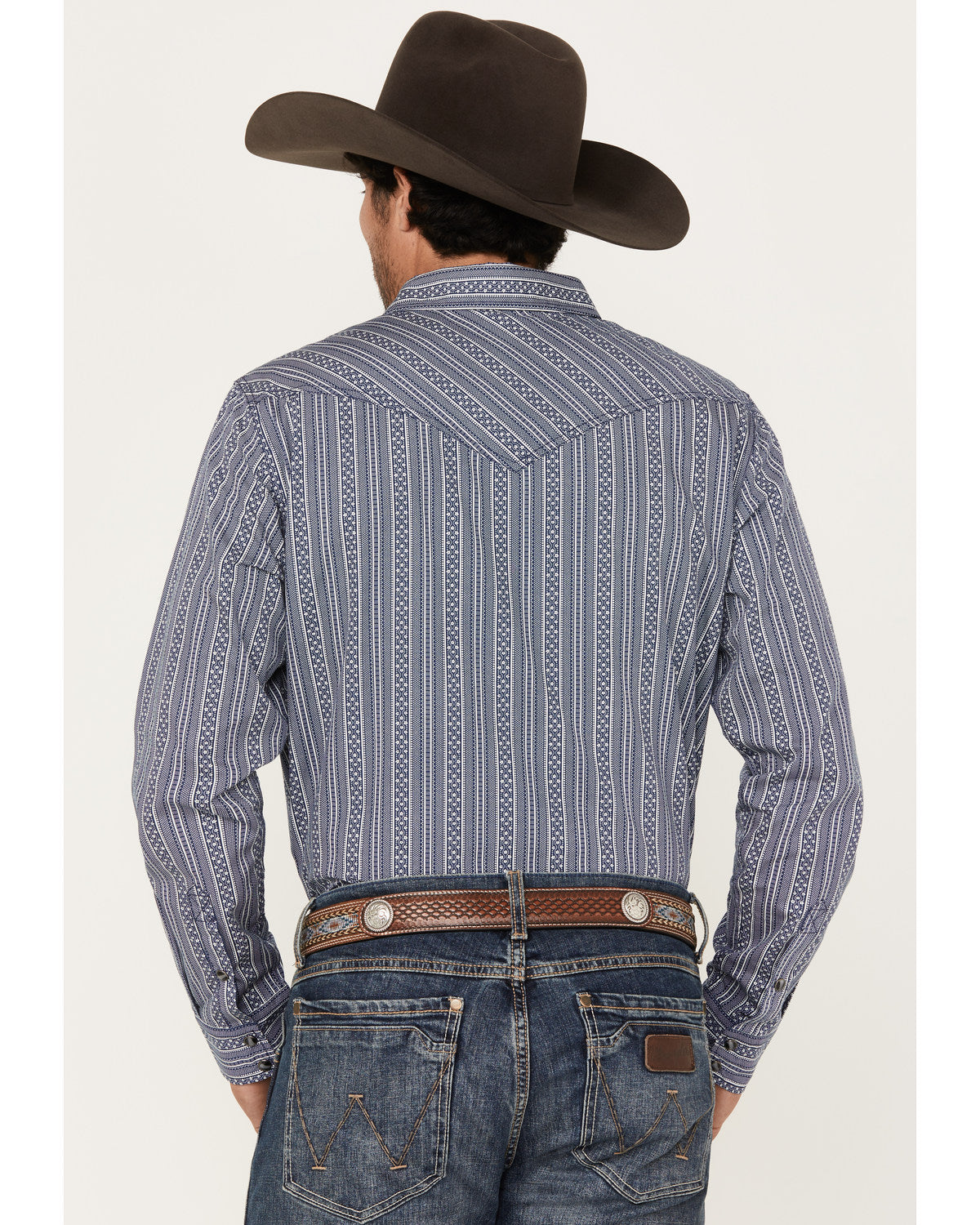 Men's Born N Raised Striped Long Sleeve Snap Western Shirt | Cody James Clothing|Sale