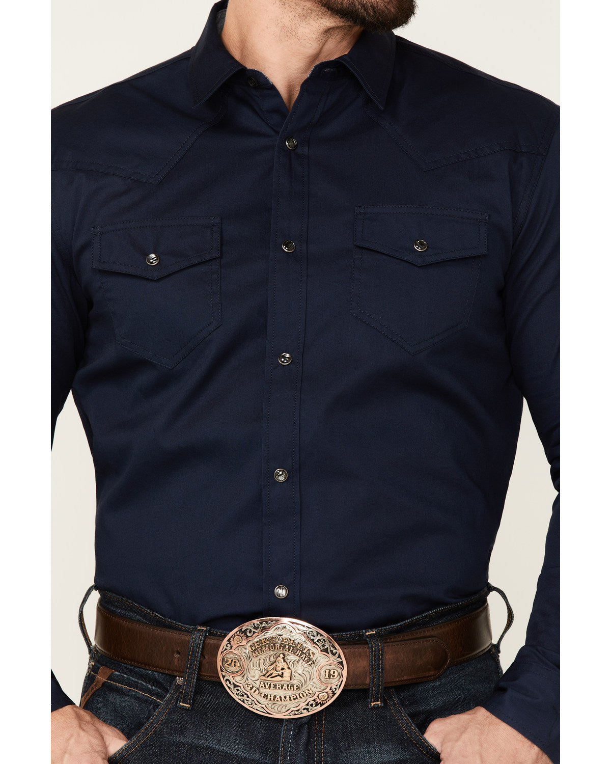 Men's Solid Treadstone Long Sleeve Pearl Snap Western Shirt | Cody James Clothing