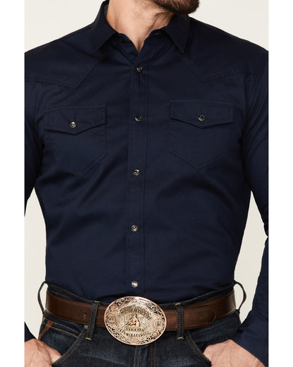 Men's Solid Treadstone Long Sleeve Pearl Snap Western Shirt | Cody James Clothing