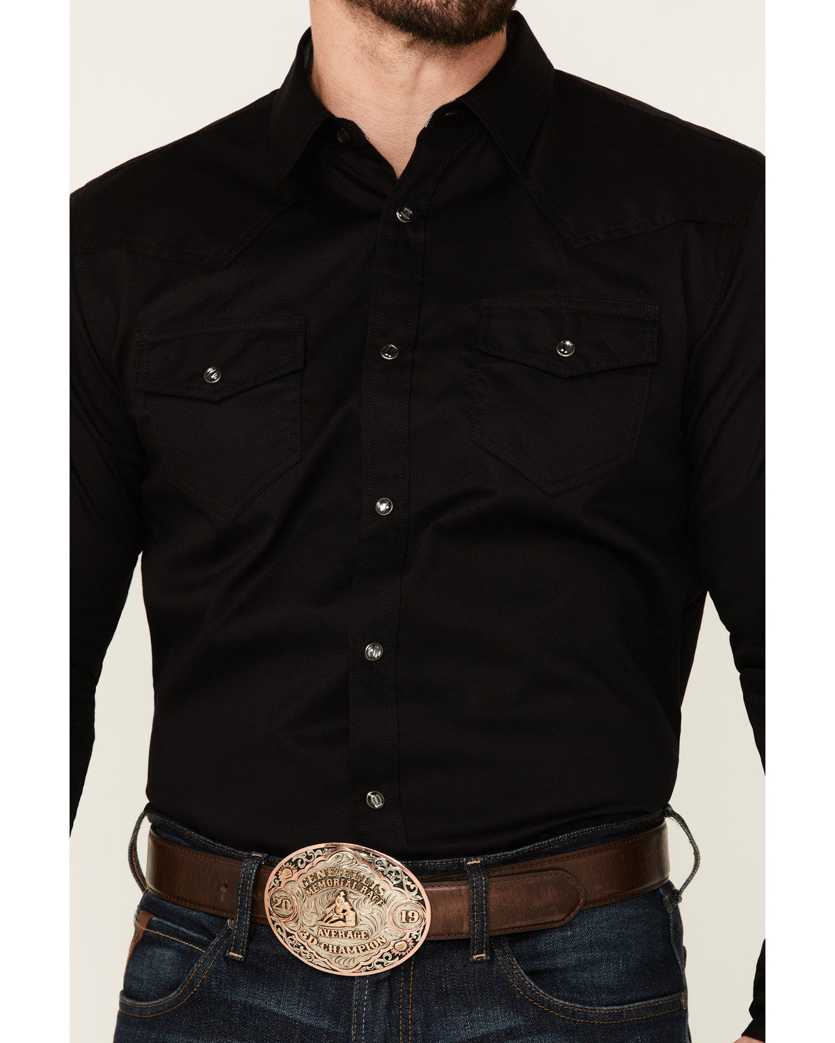 Men's Solid Treadstone Long Sleeve Pearl Snap Western Shirt | Cody James Clothing