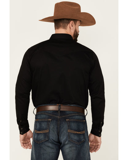 Men's Solid Treadstone Long Sleeve Pearl Snap Western Shirt | Cody James Clothing