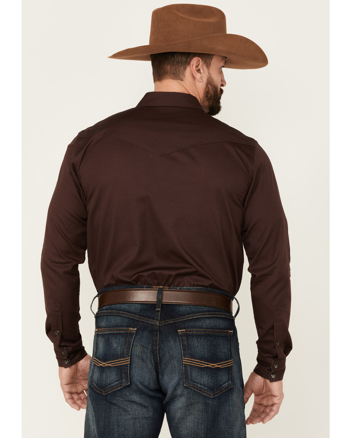 Men's Solid Treadstone Long Sleeve Pearl Snap Western Shirt | Cody James Clothing