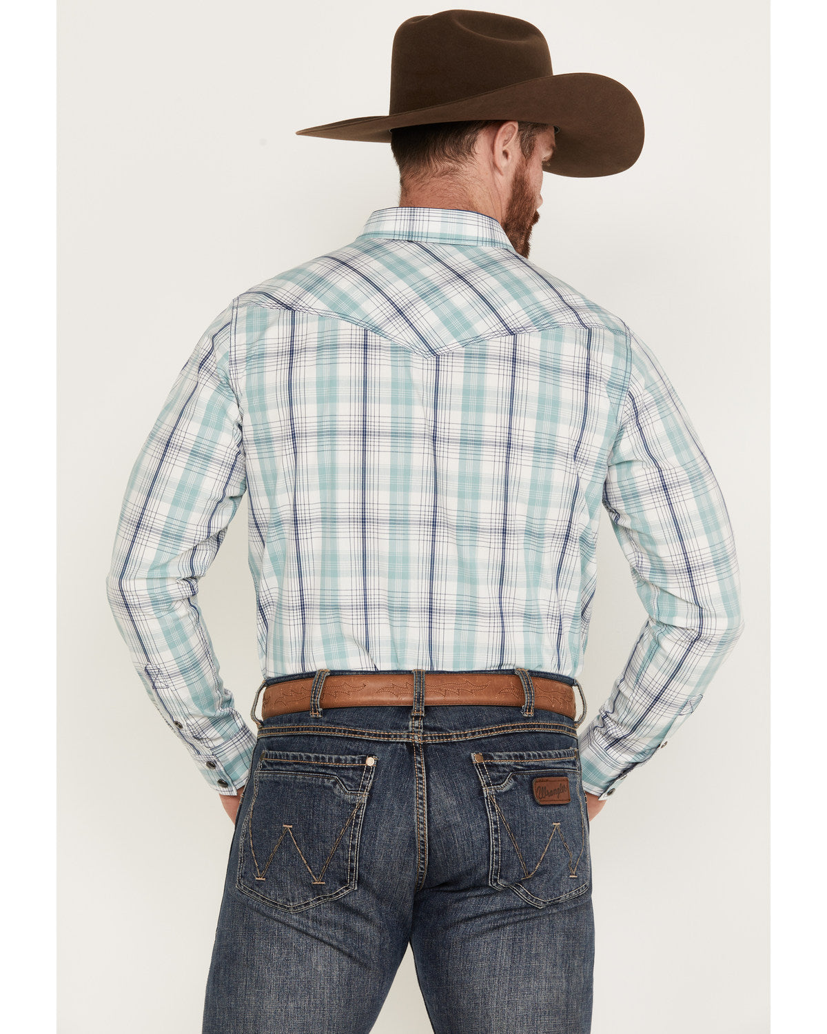 Men's Ely Plaid Print Long Sleeve Western Snap Shirt | Cody James Clothing|Sale