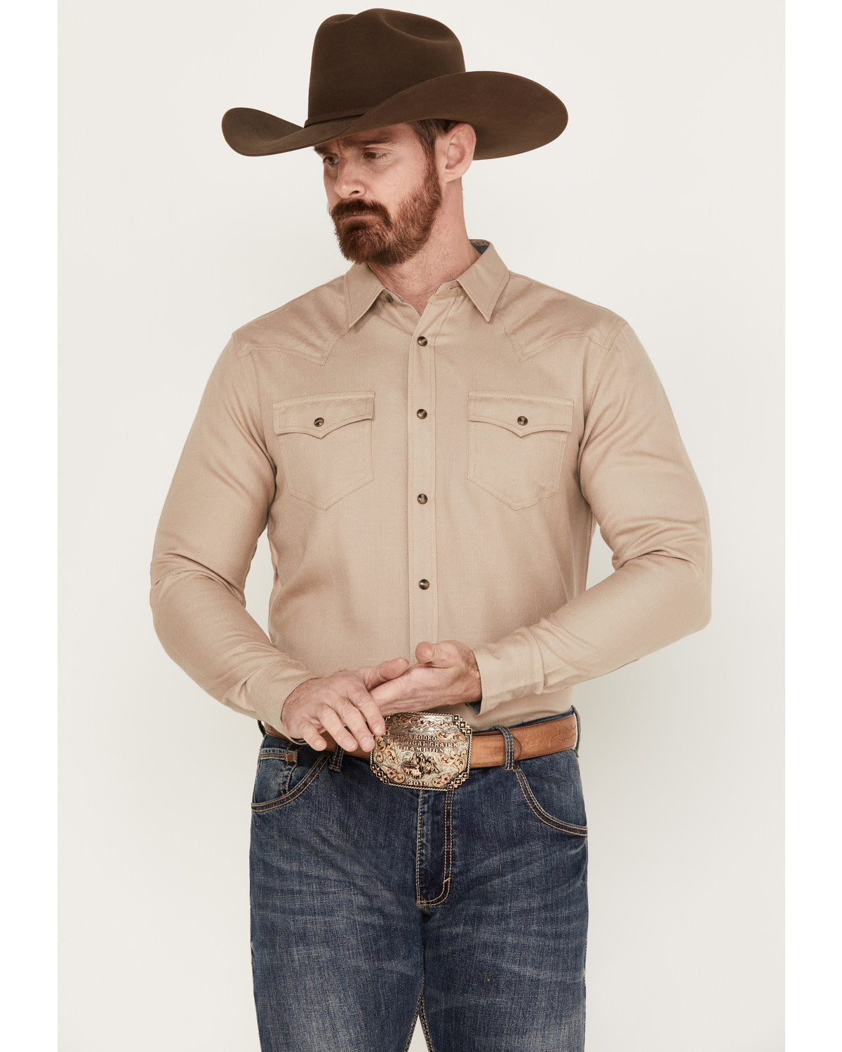 Men's Wooly Mammoth Western Long Sleeve Shirt | Cody James Clothing|Sale