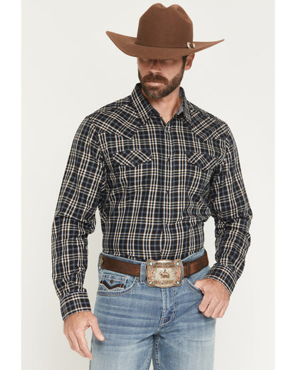 Men's Warriors Way Plaid Print Long Sleeve Snap Western Shi | Cody James Clothing