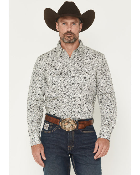 Men's Sunset Rider Floral Print Long Sleeve Snap Western Sh | Cody James Clothing