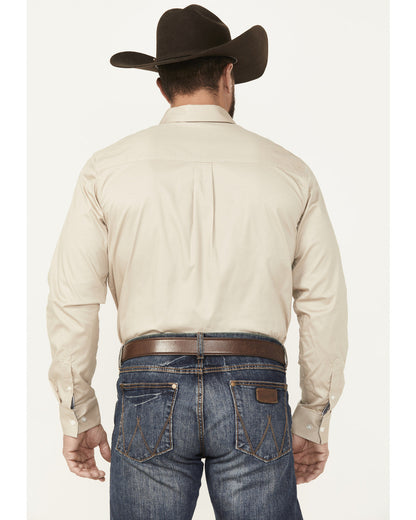 Men's Basic Twill Long Sleeve Button-Down Performance Weste | Cody James Clothing