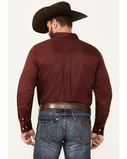 Men's Basic Twill Long Sleeve Button-Down Performance Weste | Cody James Clothing
