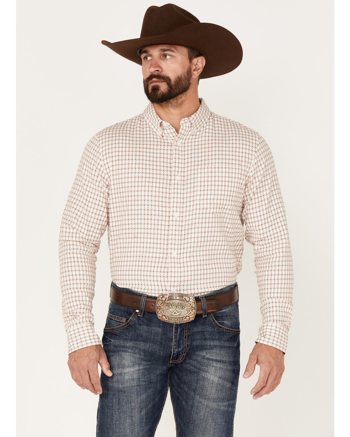 Men's Getaway Check Button-Down Western Shirt | Cody James Clothing|Sale