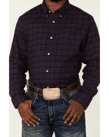 Core Brutus Dobby Geo Print Long Sleeve Button-Down Western | Cody James Clothing