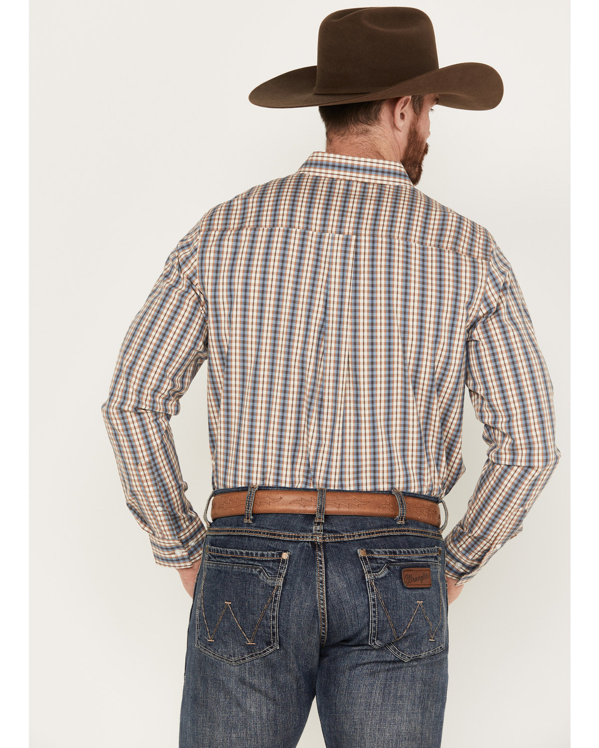 Men's Hayfield Plaid Print Long Sleeve Button-Down Stretch | Cody James Clothing|Sale
