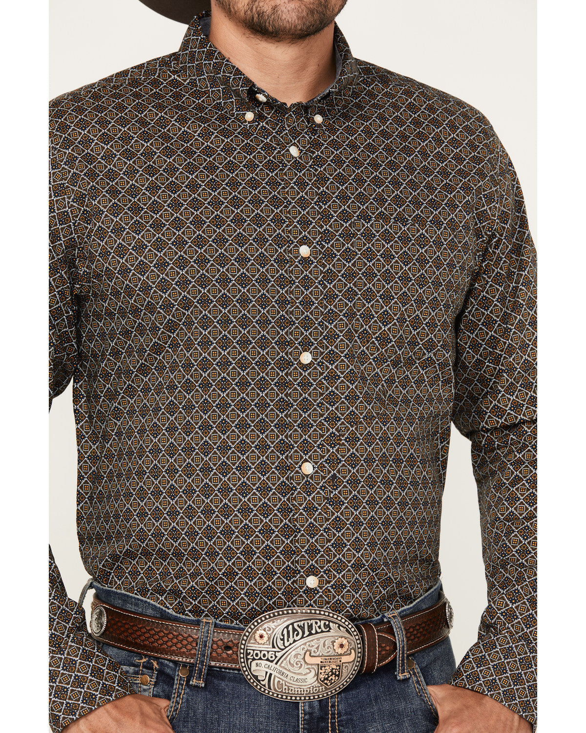 Men's Money Maker Print Long Sleeve Button-Down Western Shi | Cody James Clothing|Sale
